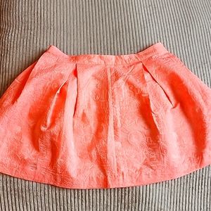 Lilly Pulitzer Pleated Pouf Harlie Skirt Peachy Pink Jacquard